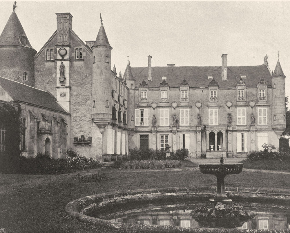 VENDÉE. Fontenay-le-Comte- Château de Terre- Neuve 1904 old antique print